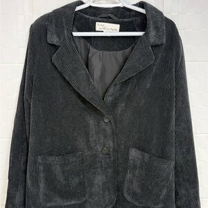 Vintage Black Corduroy Blazer
